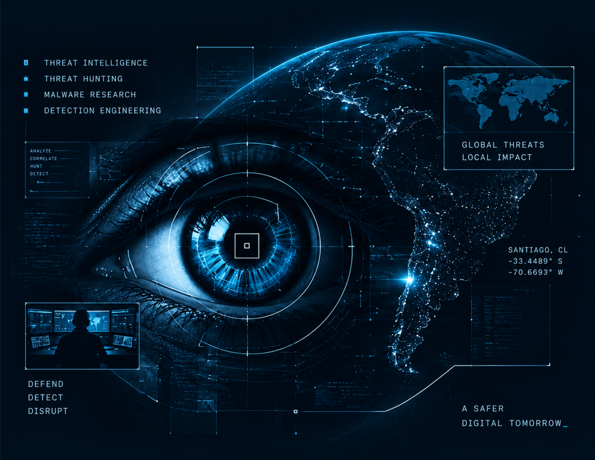 Cyber threat monitoring and detection visualization - AVEAS Cyber Threat Lab